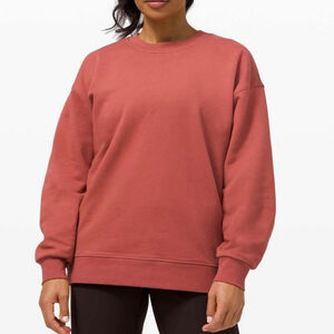 Lululemon Perfectly Oversized Crew Soft Cranberry size 6